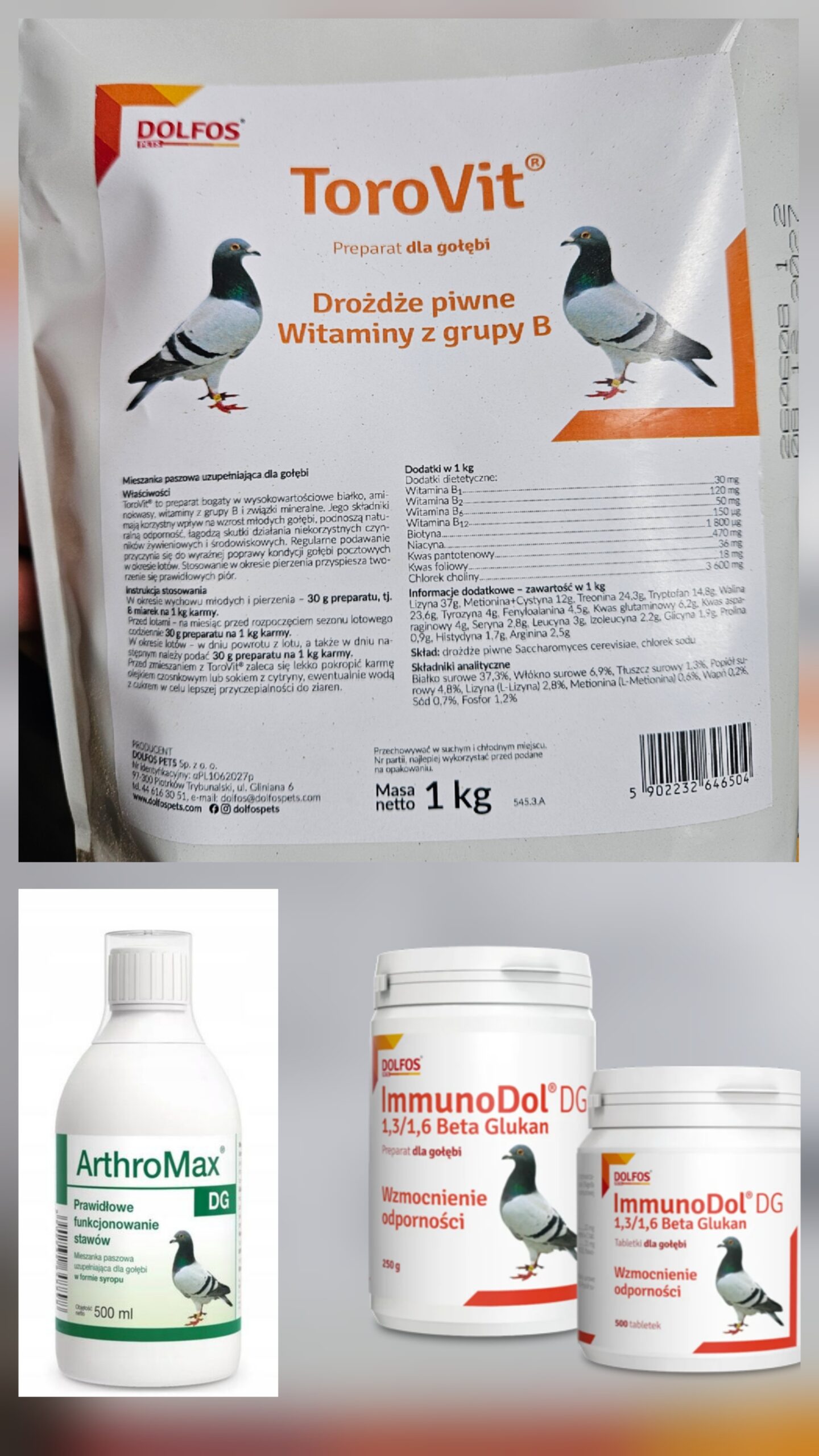 Pakiet Szybka Regeneracja (ToroVit + ImmunoDol + ArthroMax)